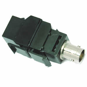 [Photo of Single BNC Balun Adapter for panel mounting]