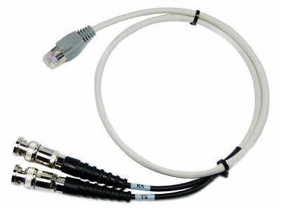 [Photo of Dual BNC to RJ45 Balun Cable 1 E1