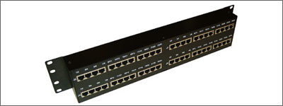 48 Port Shielded RJ45 to Telco Through Coupler Panel