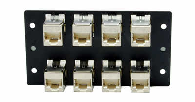 [Photo of rear of 8 port Through Coupler RJ45 DDF B2]