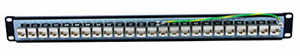 [Photo of 24 Port Shielded RJ45 Patch Panel Category 5e]