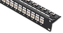 [Photo of  24 port RJ45 Through Coupler Cat6]