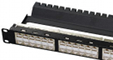 [Photo of 48 port RJ45 Cat6 Through Coupler Panel]