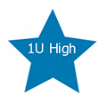 1U high